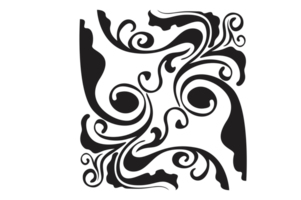 Swirl Ornament Border With Transparent Background png