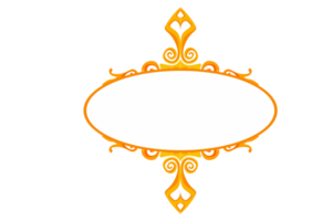 Strudel Ornament Rand mit transparent Hintergrund png