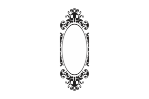 Swirl Ornament Border With Transparent Background png