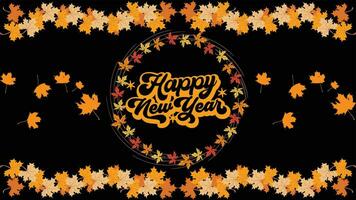 Happy New Year card vector