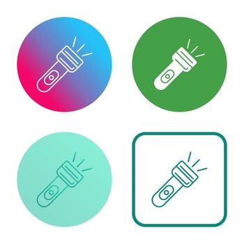 icono de vector de luz de flash