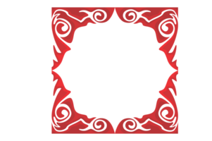 Strudel Ornament Rand mit transparent Hintergrund png