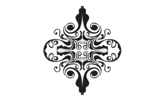 Swirl Ornament Border With Transparent Background png