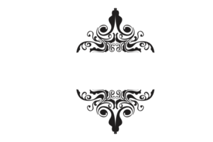 Strudel Ornament Rand mit transparent Hintergrund png