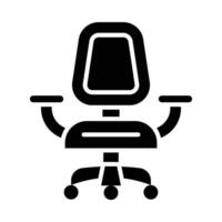 Chair Vector Glyph Icon For Personal And Commercial Use.