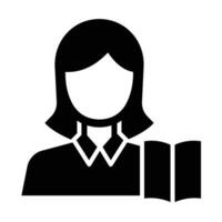 Teacher Vector Glyph Icon For Personal And Commercial Use.