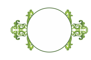 Flora Ornament Border With Design With Transparent Background png