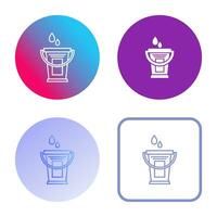 Water Bucket Vector Icon