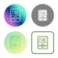 Fire Button Vector Icon