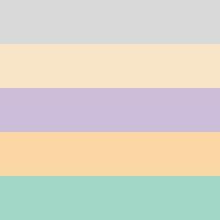 Muted pastel color palette scheme set vector