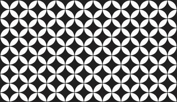 Seamless geometric modern black and white vector pattern