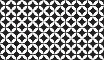 Seamless geometric modern black and white vector pattern