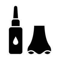 Nasal Vector Glyph Icon For Personal And Commercial Use.