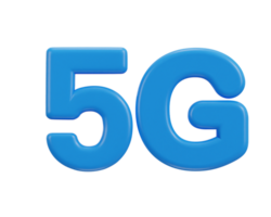 5g red icono 3d representación icono png