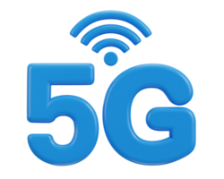 5g red con Wifi inalámbrico red icono png