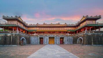 meridiano portón de imperial real palacio de nguyen dinastía en matiz, Vietnam foto