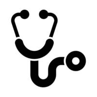 Stethoscope Vector Glyph Icon For Personal And Commercial Use.