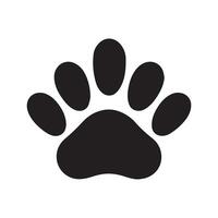 Abstract Vector Dog Paw Icon Design Template