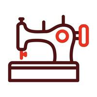Sewing Machine Thick Line Two Colors Icon Design vector