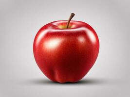 fresh red-green apples isolated on a transparent background. photo