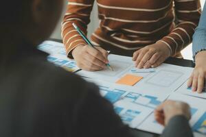UX UI and Programming development technology. photo