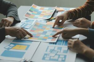 UX UI and Programming development technology. photo