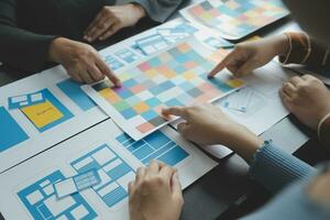 UX UI and Programming development technology. photo