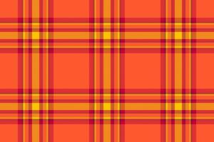 Check tartan vector of texture fabric textile with a seamless plaid background pattern.