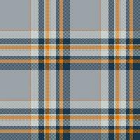 Plaid seamless pattern. Check fabric texture. Vector textile print.