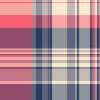 Background check pattern of tartan textile vector with a seamless texture plaid fabric.