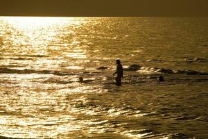 sunset baltic sea photo