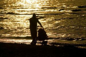 sunset baltic sea photo