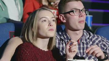 Young couple at the evening session video