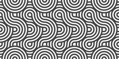 Abstract lines geometric seamless pattern. Rounded pattern. Vector background.