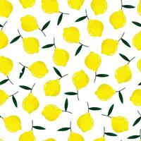 seamless lemon pattern. italian background vector