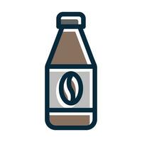 Syrup Vector Thick Line Filled Dark Colors