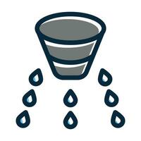 Rain Sensor Vector Thick Line Filled Dark Colors