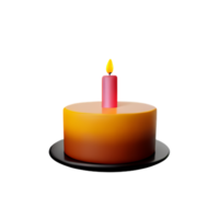 torta candela compleanno ai generativo png