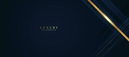 lujoso oscuro azul antecedentes con espumoso oro y Brillantina. moderno elegante resumen antecedentes vector