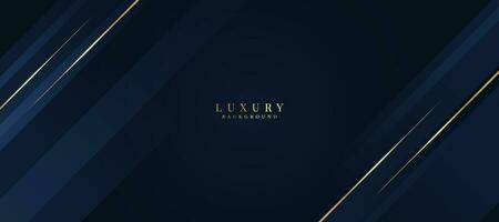 Luxurious dark blue background with sparkling gold and glitter. modern elegant abstract background vector