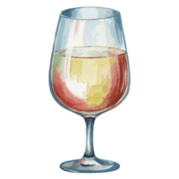 Wine Glass And Bottle AI Generative png