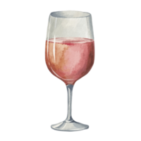 du vin verre et bouteille ai génératif png