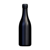 Wine Bottle With A Glass AI Generative png