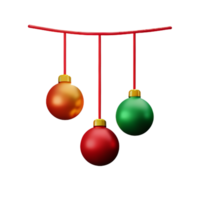 Natale decorazioni ai generativo png