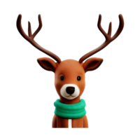 Deer  Cute Happy Animal AI Generative png