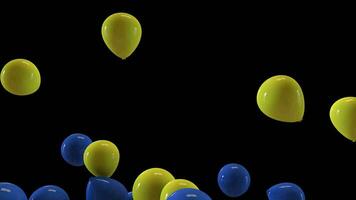 Ballons zufällig fliegen video