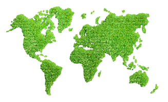 green world map png