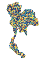 Tailândia mapa fundo png