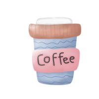 kaffe kopp höst ClipArt tecknad serie dekoration png