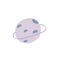 púrpura estrella en galaxia pastel garabatear mano dibujar png